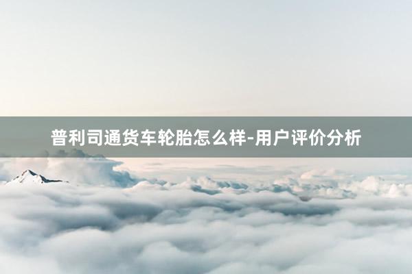 普利司通货车轮胎怎么样-用户评价分析
